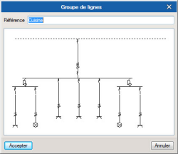 CYPELEC NF. Groupe de lignes