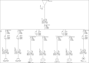 CYPELEC NF. Schéma multifilaire